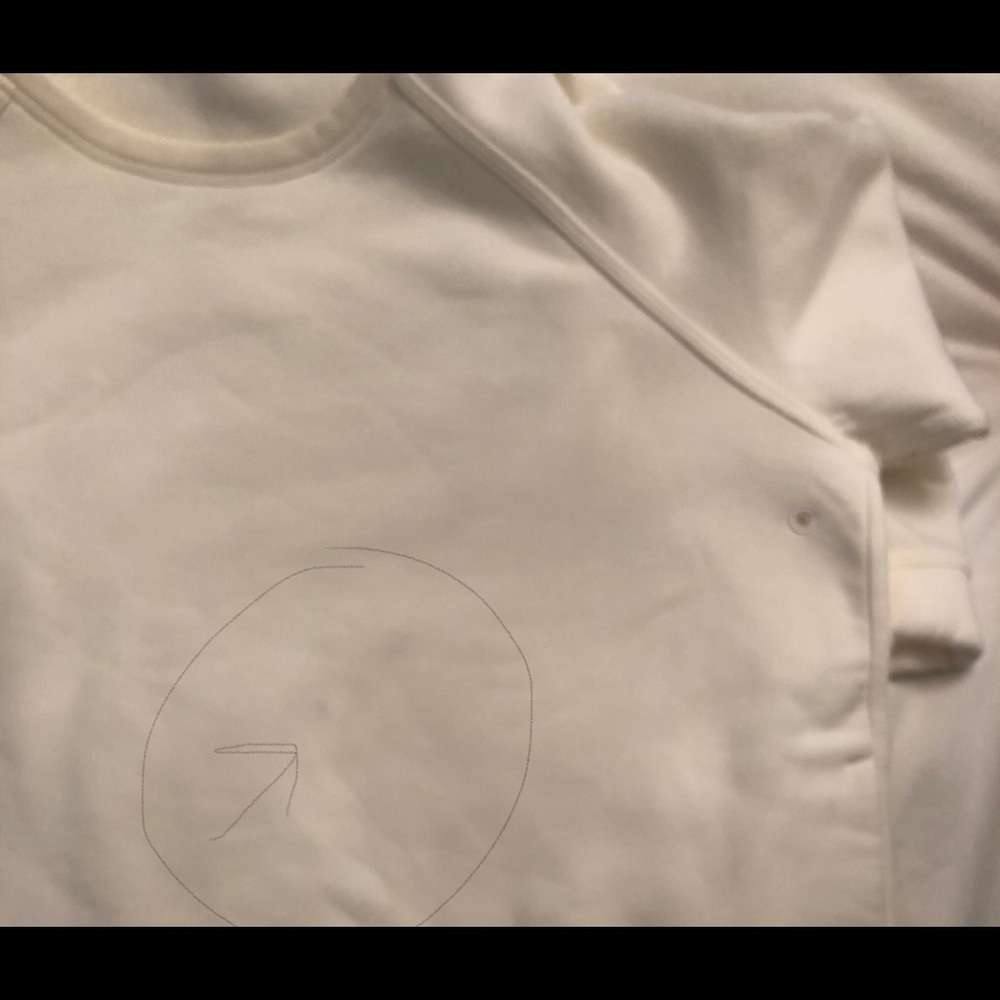 $128 Lululemon Cozy White Snapshot sweatshirt Sz6 - Picture 3 of 4